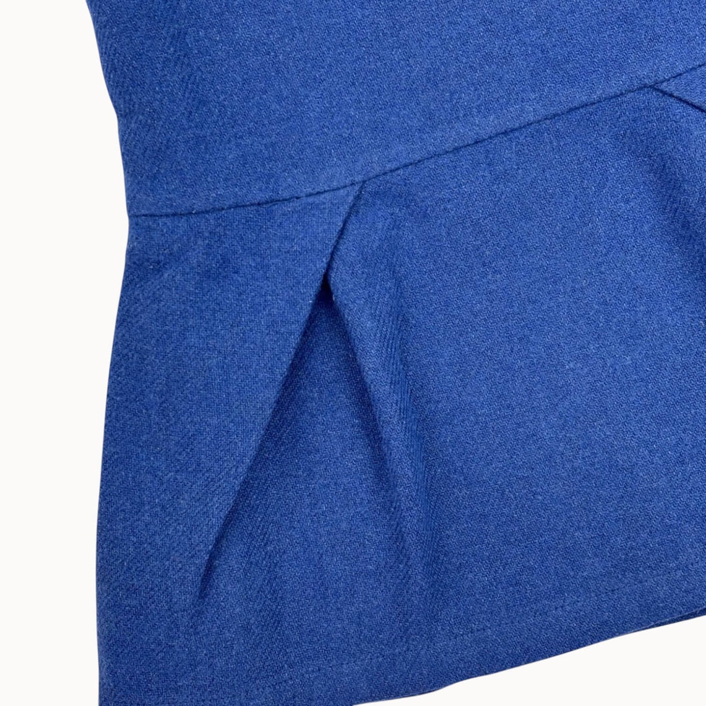 Wollen jurkje blauw met plooien Filou & Friends 3 jaar