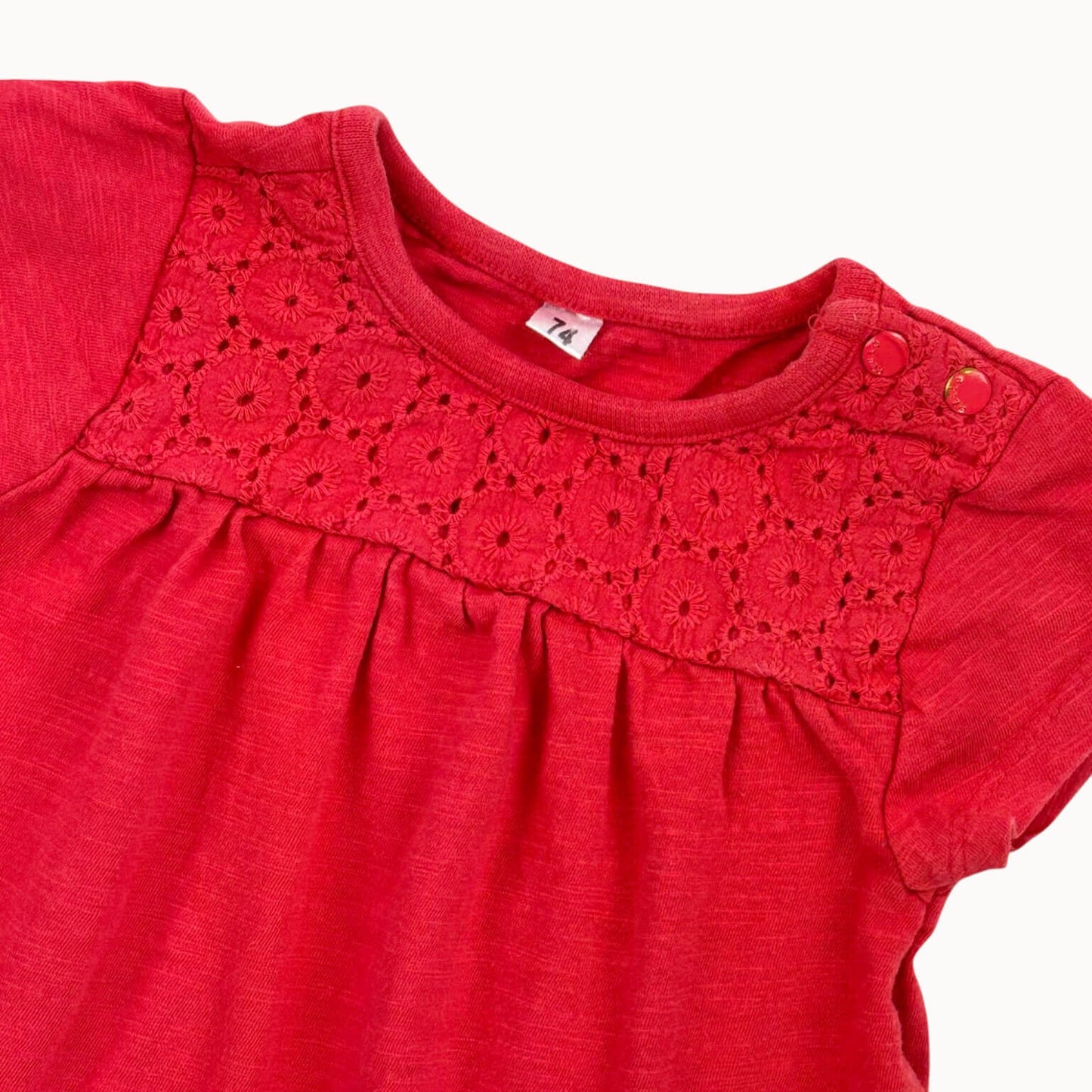 T-shirt rood Zeeman 9 maanden