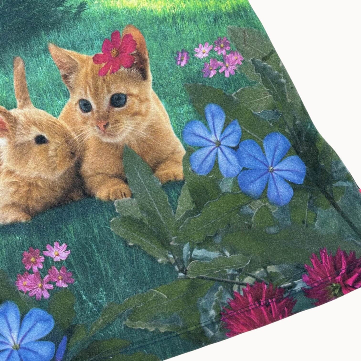 Jurk lange mouwen konijn & kitten Someone 4 jaar