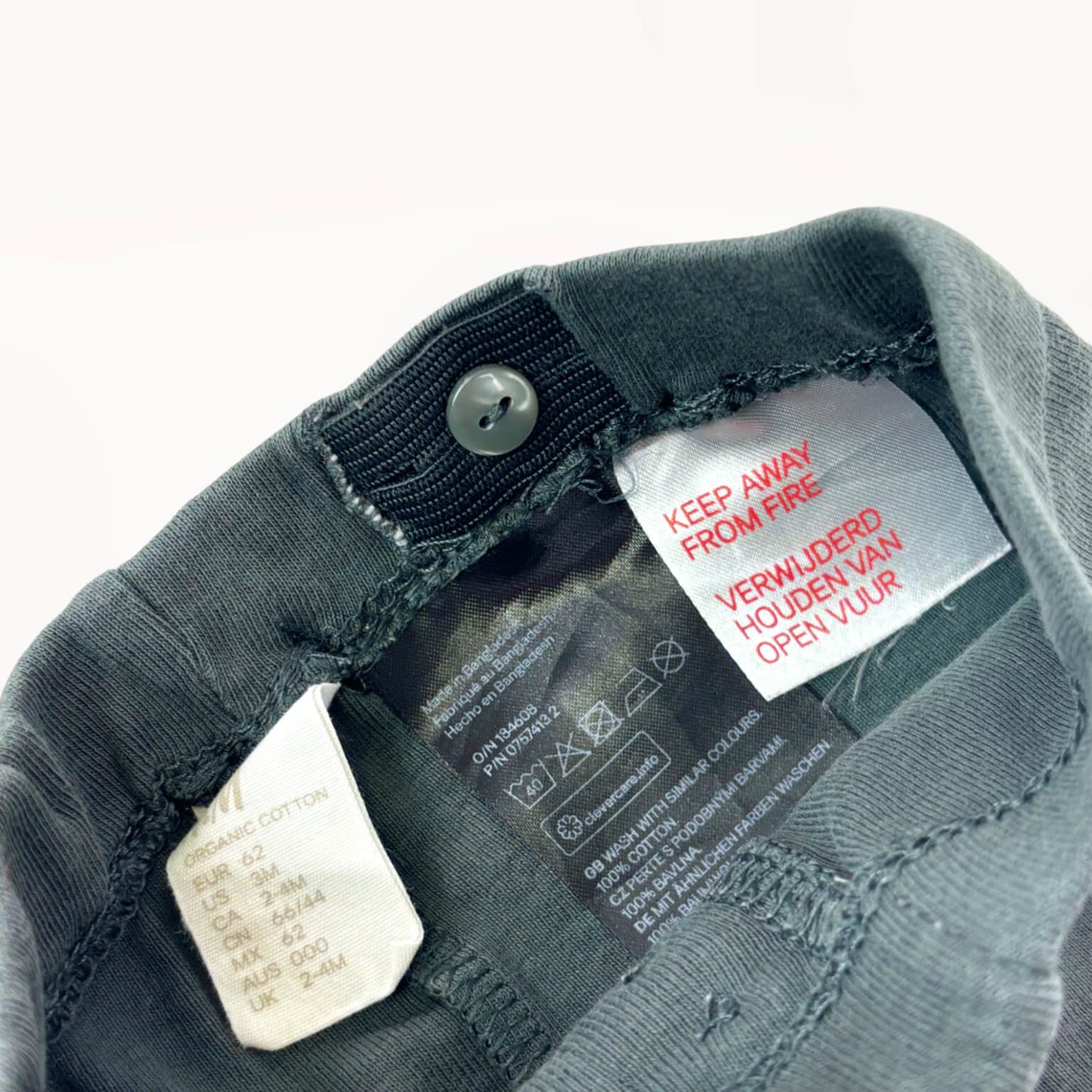 Legging katoen petrolgroen H&M 3 maanden