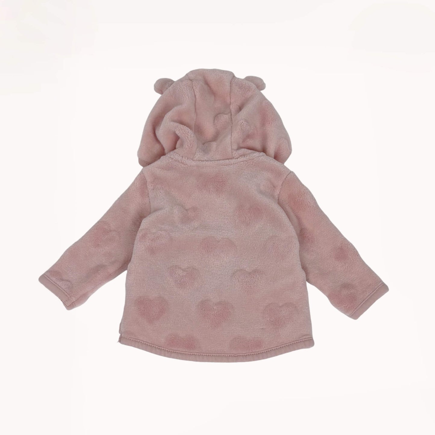 Fleece jacket roze hartjes⎪50