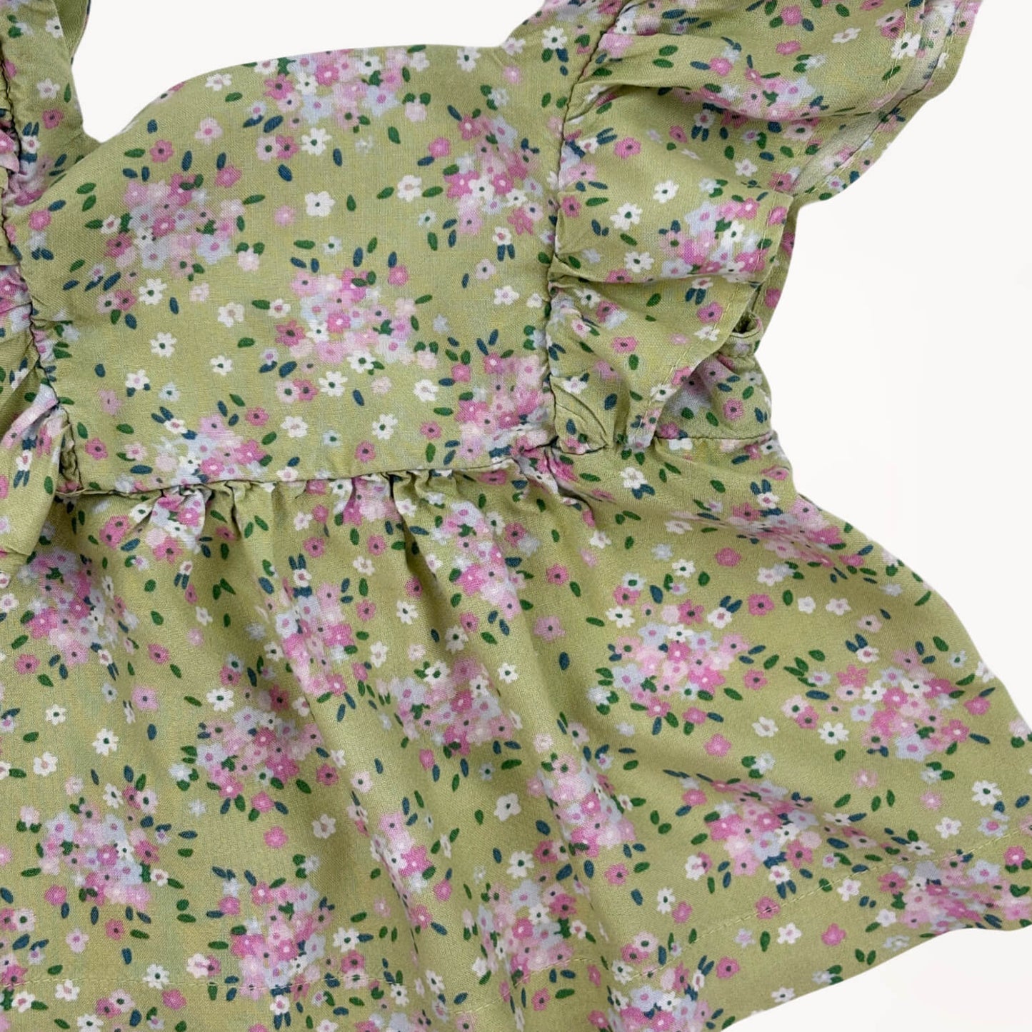 Topje zomerse bloemen groen H&M 2 jaar