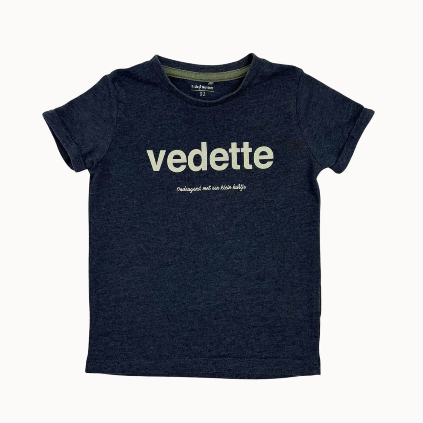 T-shirt "vedette" donkergrijs Kidz Nation 2 jaar