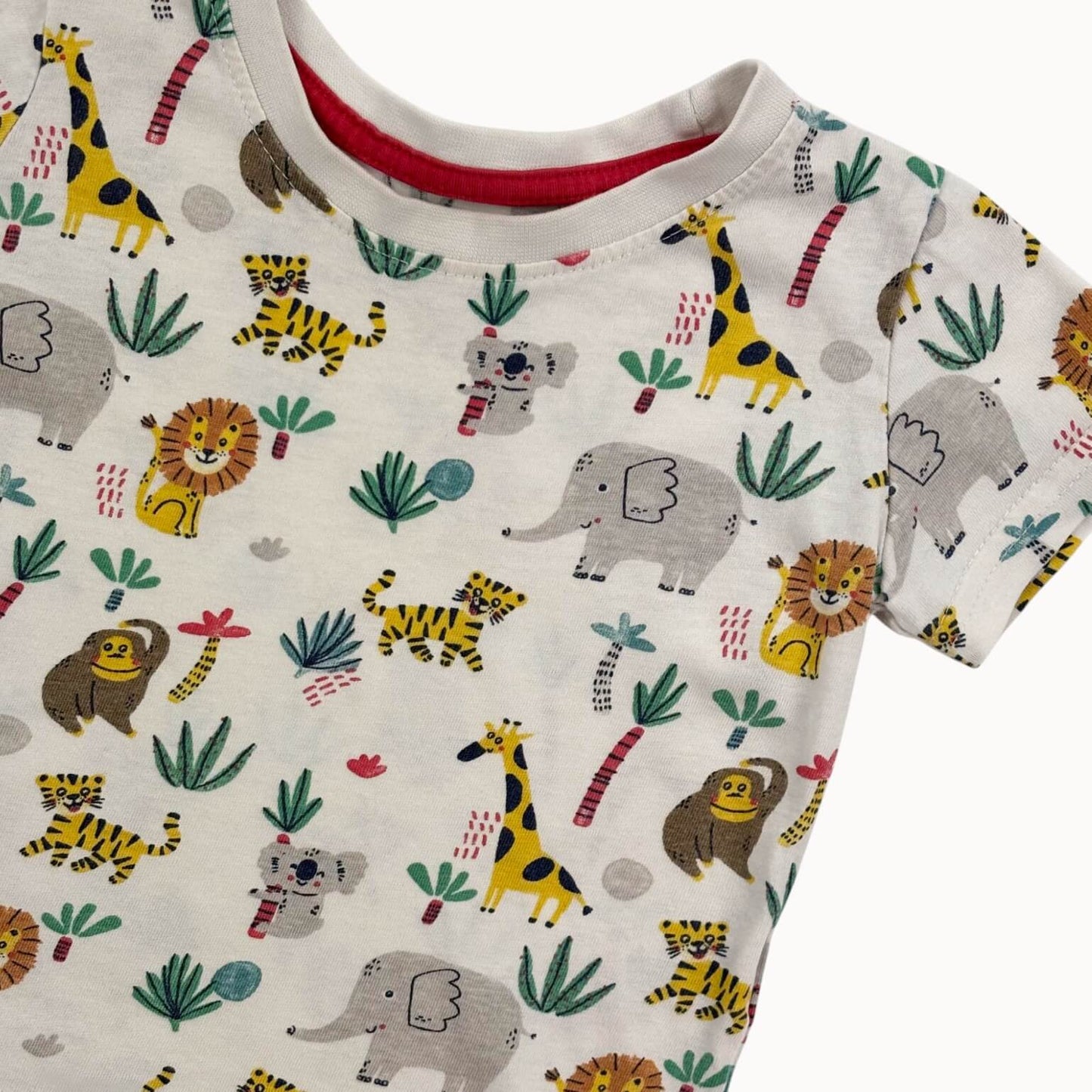 T-shirt wilde dieren Primark 1 jaar