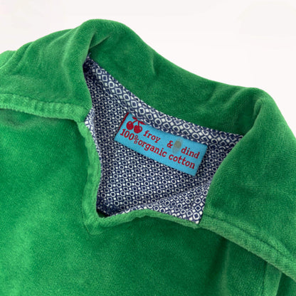 Groen poloshirt velour⎪50/56