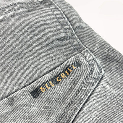 Grijze jeans short "Bee Chill"⎪98