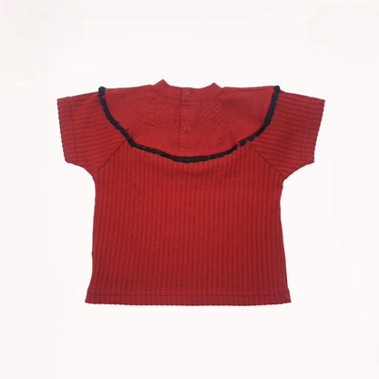 Vintage T-shirt rood Le chat Léo⎪68
