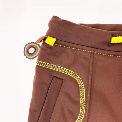 Funky broekje scuba-stof met fleece binnenin⎪62/68
