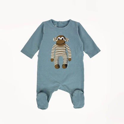 Comfy pyjama/onesie met graphic aapje⎪50