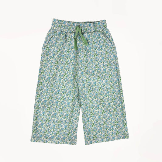 Zomerse broek met bloementjes motief, wide fit⎪104