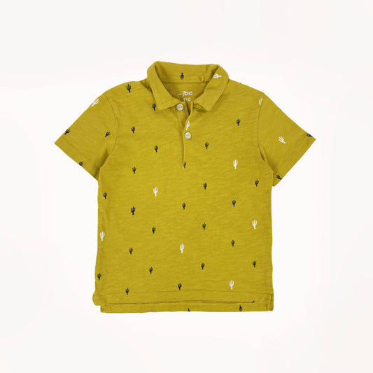 Geel poloshirt castus print m/ kraagje⎪110