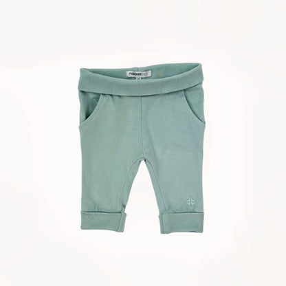 Comfy newborn outfit, overslag topje & legging, baby-blauw⎪50