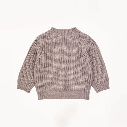 Gebreide roze cardigan⎪80