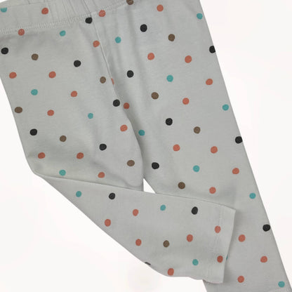Legging wit en bolletjes H&M 9 maanden