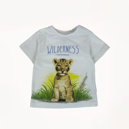 T-shirt graphic tijgerwelpje "Wilderness experience"⎪80