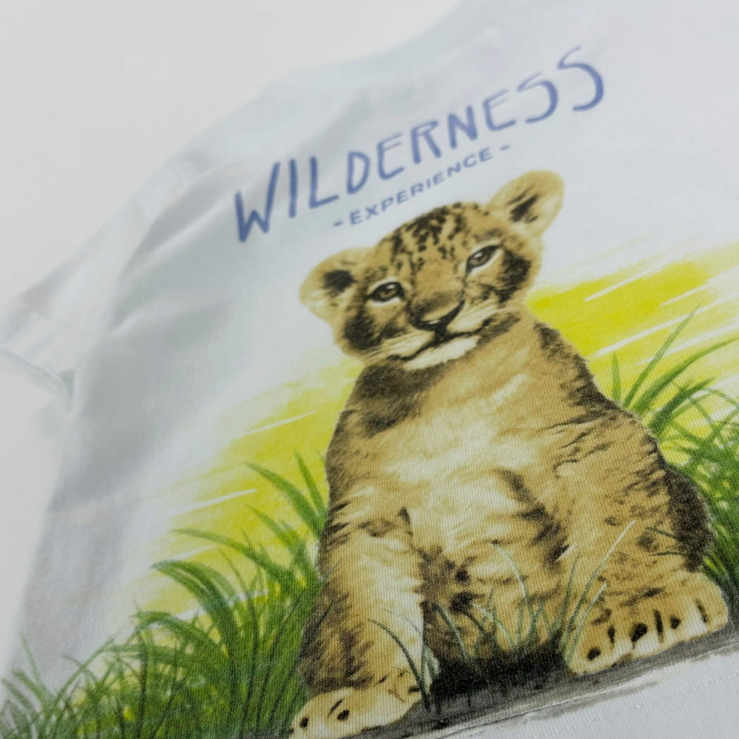 T-shirt graphic tijgerwelpje "Wilderness experience"⎪80