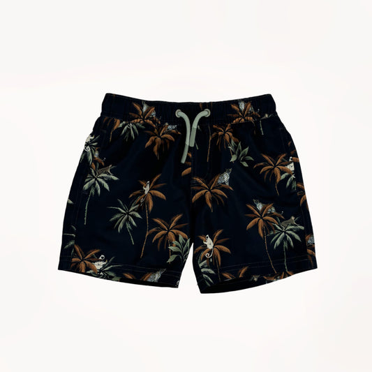 Donkerblauwe zwemshort, safari print⎪104