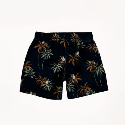 Donkerblauwe zwemshort, safari print⎪104