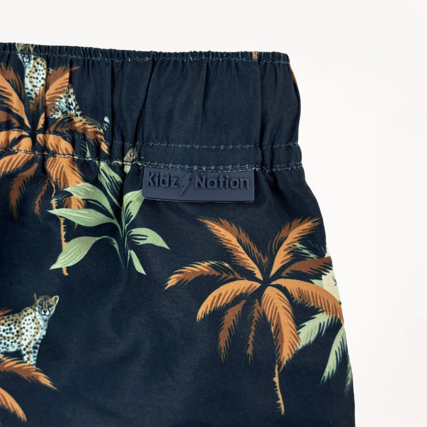 Donkerblauwe zwemshort, safari print⎪104