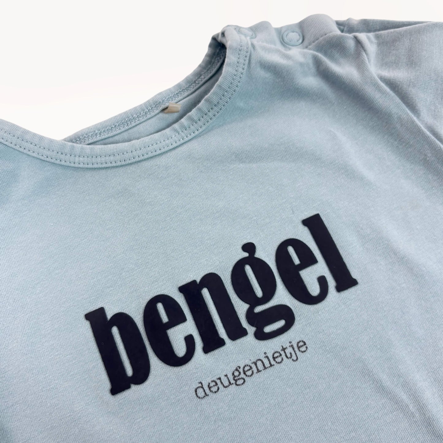 Blauwe t-shirt "bengel, deugenietje"⎪86