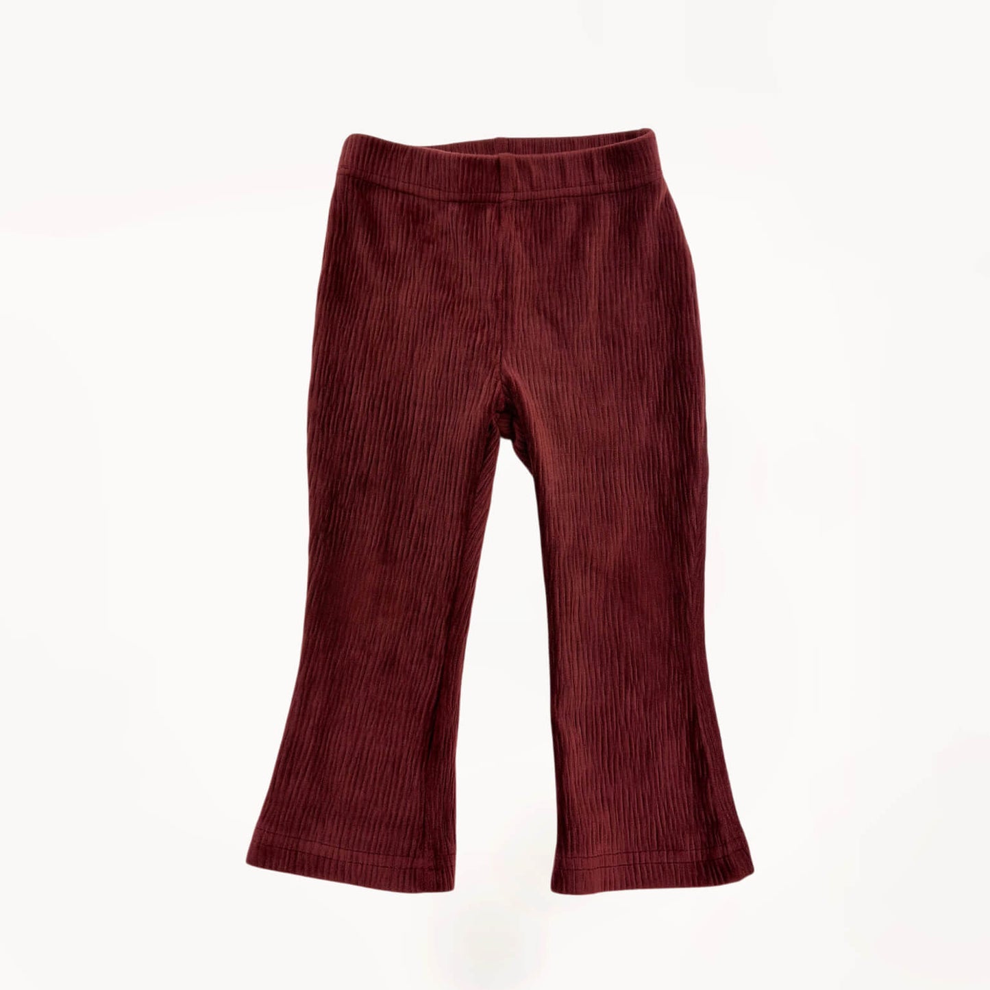 Maroon fluwelen legging, flared leg style⎪80