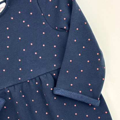 Winterjurk marineblauw/rode bolletjes BESTies 2 jaar