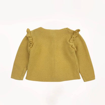 Gebreide gilet geel H&M 9 maanden