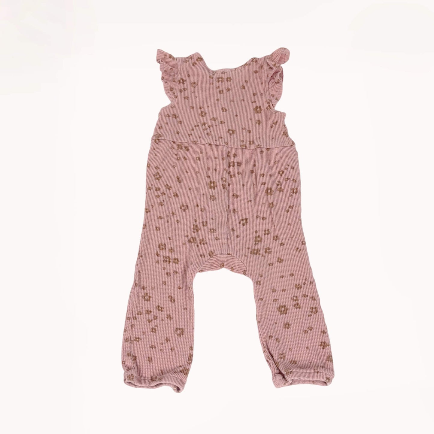 Roze jumpsuit wafel katoen⎪86